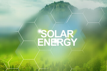 Pure life in the mountains — protecting nature for future generations by solar energy. Renewable...