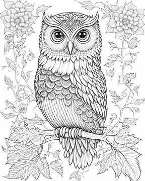 15+ Thousand Coloring Book Owl Royalty-Free Images, Stock Photos & Pictures