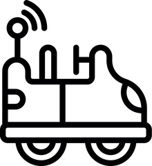 Machine radio control icon outline vector. Remote control. Model rc