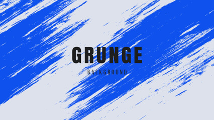 Abstract Blue Diagonal Line Grunge Texture In White Background