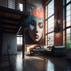 Artsy penthouse 
