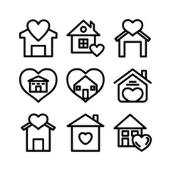 home icon or logo isolated sign symbol vector illustration - high quality black style vector icons
