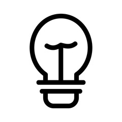 light bulb icon or logo isolated sign symbol vector illustration - high quality black style vector icons
