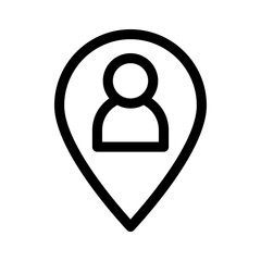 Fototapeta premium location icon or logo isolated sign symbol vector illustration - high quality black style vector icons 