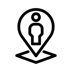 location icon or logo isolated sign symbol vector illustration - high quality black style vector icons
