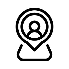 location icon or logo isolated sign symbol vector illustration - high quality black style vector icons
