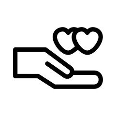 love gesture icon or logo isolated sign symbol vector illustration - high quality black style vector icons
