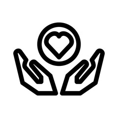 love gesture icon or logo isolated sign symbol vector illustration - high quality black style vector icons

