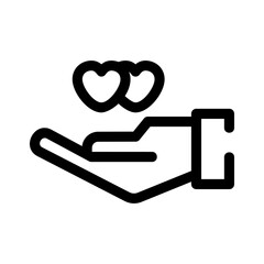 love gesture icon or logo isolated sign symbol vector illustration - high quality black style vector icons
