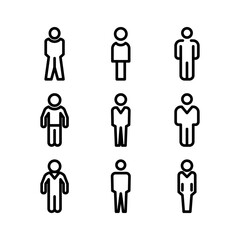 male icon or logo isolated sign symbol vector illustration - high quality black style vector icons
