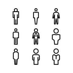 male icon or logo isolated sign symbol vector illustration - high quality black style vector icons
