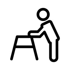 old man citizen icon or logo isolated sign symbol vector illustration - high quality black style vector icons
