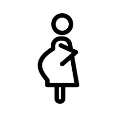 pregnant icon or logo isolated sign symbol vector illustration - high quality black style vector icons
