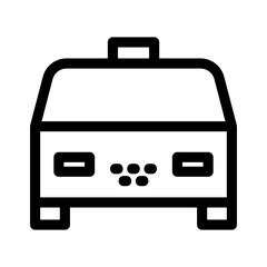 taxi icon or logo isolated sign symbol vector illustration - high quality black style vector icons
