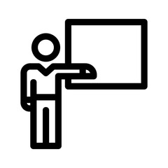teacher icon or logo isolated sign symbol vector illustration - high quality black style vector icons
