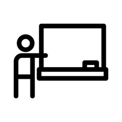 teacher icon or logo isolated sign symbol vector illustration - high quality black style vector icons
