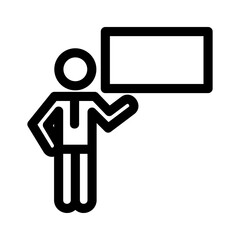 teacher icon or logo isolated sign symbol vector illustration - high quality black style vector icons
