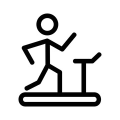 treadmill icon or logo isolated sign symbol vector illustration - high quality black style vector icons
