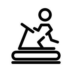 treadmill icon or logo isolated sign symbol vector illustration - high quality black style vector icons
