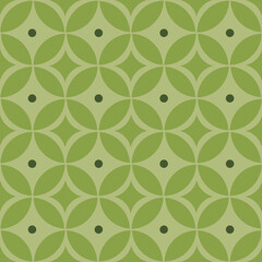 Modern Green Abstract Geometric Shape Pattern
