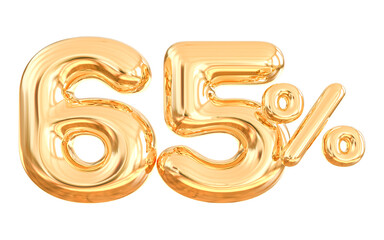 Discount 65 Percent 3d gold Modern Number With Generative AI