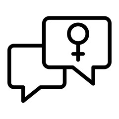 conversation line icon