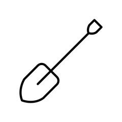  Shovel Icon Vector trendy style illustration on white background..eps