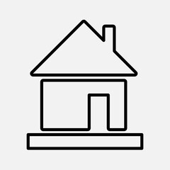 vector home illustration on white background