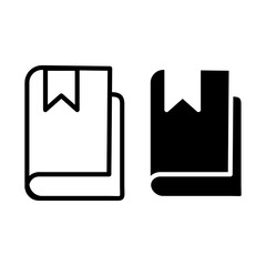 Bookmark icon vector design template trendy style on white background..eps