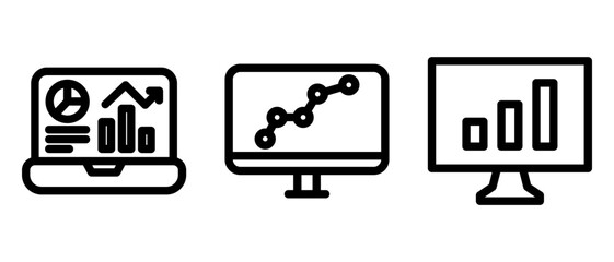 business dashboard icon or logo isolated sign symbol vector illustration - high quality black style vector icons
