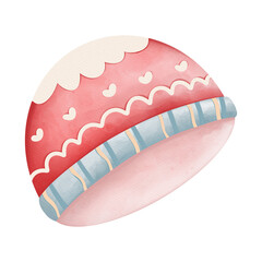 Watercolor Cute Easter Egg, Bunny Easter Hunt Egg, Easter Elements