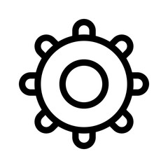 gears icon or logo isolated sign symbol vector illustration - high quality black style vector icons
