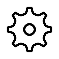 gears icon or logo isolated sign symbol vector illustration - high quality black style vector icons
