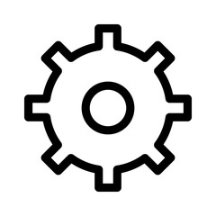 gears icon or logo isolated sign symbol vector illustration - high quality black style vector icons
