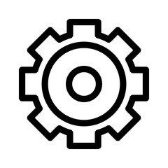 gears icon or logo isolated sign symbol vector illustration - high quality black style vector icons
