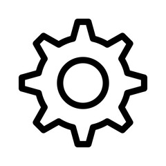 gears icon or logo isolated sign symbol vector illustration - high quality black style vector icons
