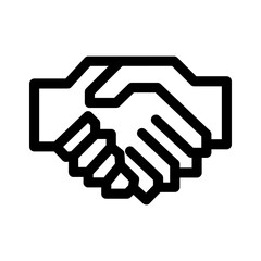 handshake icon or logo isolated sign symbol vector illustration - high quality black style vector icons
