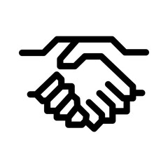 Obraz premium handshake icon or logo isolated sign symbol vector illustration - high quality black style vector icons 