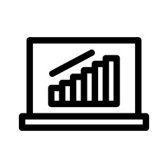 online data analytics icon or logo isolated sign symbol vector illustration - high quality black style vector icons
