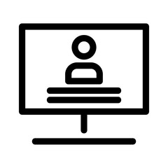 online profile icon or logo isolated sign symbol vector illustration - high quality black style vector icons
