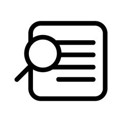 search document icon or logo isolated sign symbol vector illustration - high quality black style vector icons
