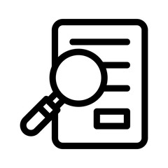 search document icon or logo isolated sign symbol vector illustration - high quality black style vector icons
