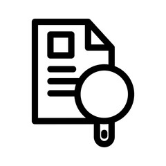 search document icon or logo isolated sign symbol vector illustration - high quality black style vector icons
