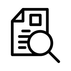 search document icon or logo isolated sign symbol vector illustration - high quality black style vector icons
