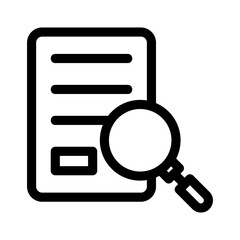 search document icon or logo isolated sign symbol vector illustration - high quality black style vector icons
