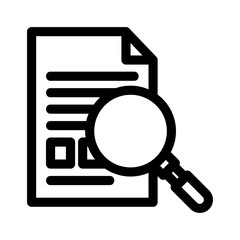 search document icon or logo isolated sign symbol vector illustration - high quality black style vector icons

