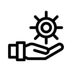 Obraz premium service setting icon or logo isolated sign symbol vector illustration - high quality black style vector icons 