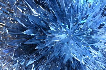 Glistening Ice Crystal Refraction Texture Generative AI