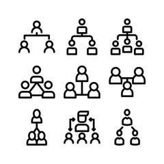 team leader icon or logo isolated sign symbol vector illustration - high quality black style vector icons
