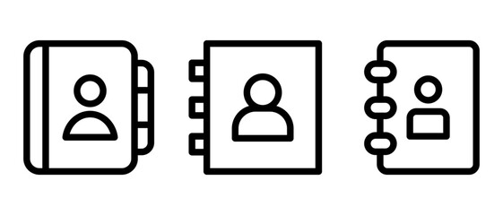 telephone book icon or logo isolated sign symbol vector illustration - high quality black style vector icons
